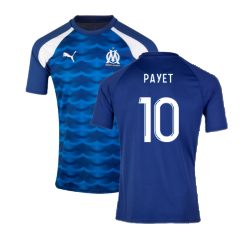 2023-2024 Marseille Pre-Match Jersey (Blue) (Payet 10)