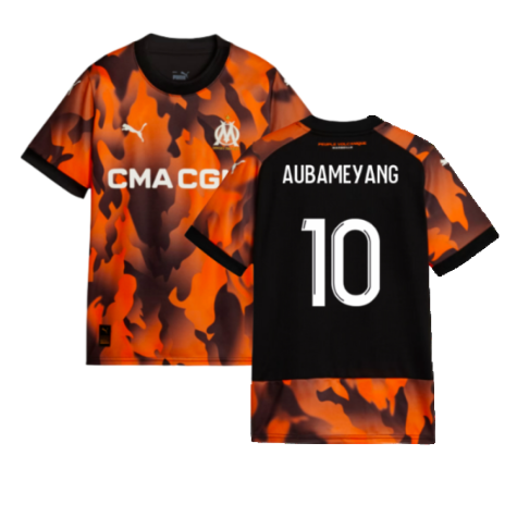 2023-2024 Marseille Third Shirt (Kids) (Aubameyang 10)