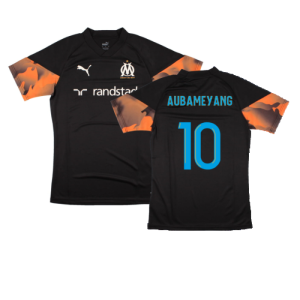 2023-2024 Marseille Training Jersey (Black) (Aubameyang 10)