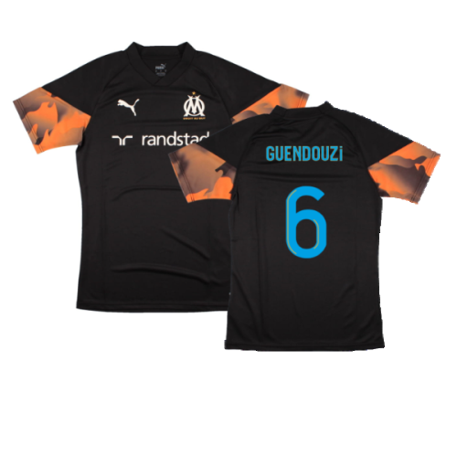 2023-2024 Marseille Training Jersey (Black) (Guendouzi 6)