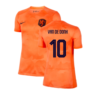 2023-2024 Netherlands WWC Home Shirt (Ladies) (Van De Donk 10)