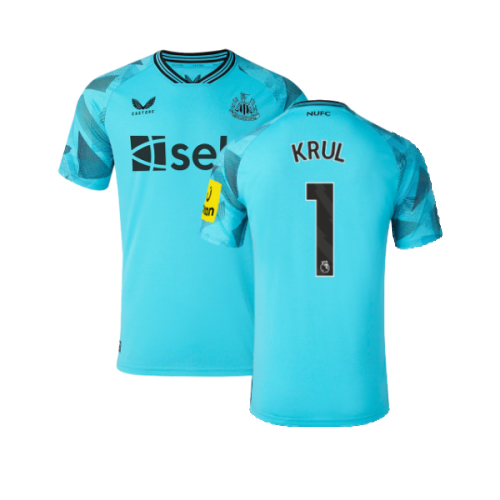 2023-2024 Newcastle Away Goalkeeper Shirt (Blue) - Kids (KRUL 1)