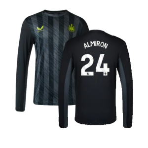 2023-2024 Newcastle Coaches Training Long Sleeve Tee (Black) (Almiron 24)