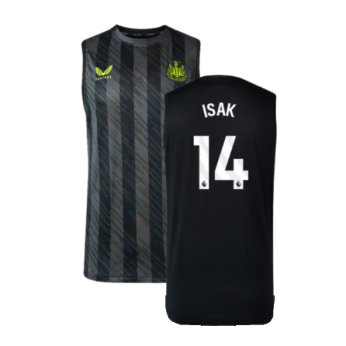 2023-2024 Newcastle Coaches Training Vest (Black) (Isak 14)