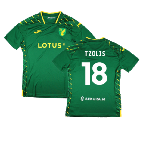 2023-2024 Norwich City Away Shirt (Tzolis 18)