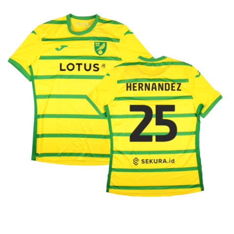 2023-2024 Norwich City Home Shirt (Hernandez 25)