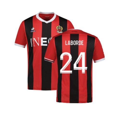 2023-2024 OGC Nice Home Shirt (Kids) (Laborde 24)