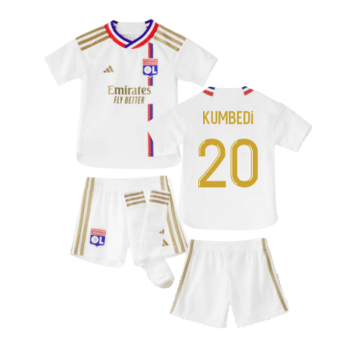 2023-2024 Olympique Lyon Home Mini Kit (Kumbedi 20)