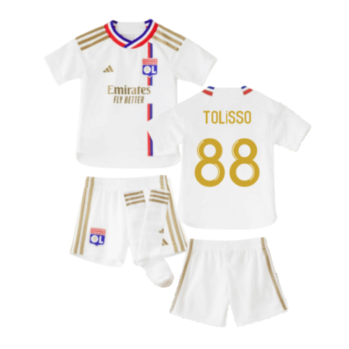 2023-2024 Olympique Lyon Home Mini Kit (Tolisso 88)