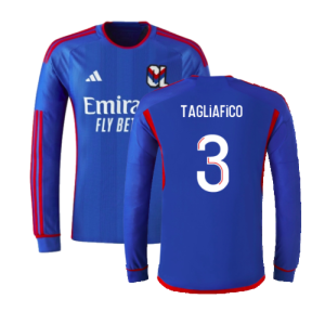 2023-2024 Olympique Lyon Long Sleeve Away Shirt (Tagliafico 3)