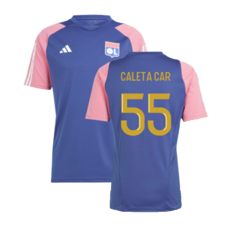 2023-2024 Olympique Lyon Training Jersey (Navy) (Caleta Car 55)