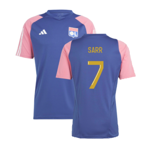 2023-2024 Olympique Lyon Training Jersey (Navy) (Sarr 7)