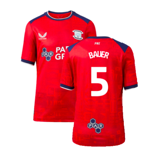 2023-2024 Preston North End Away Shirt (Kids) (Bauer 5)