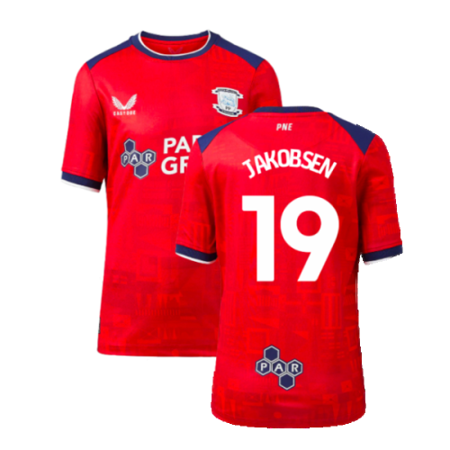 2023-2024 Preston North End Away Shirt (Kids) (Jakobsen 19)