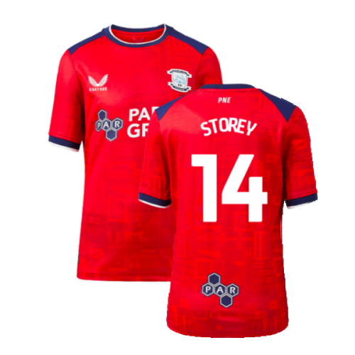 2023-2024 Preston North End Away Shirt (Kids) (Storey 14)