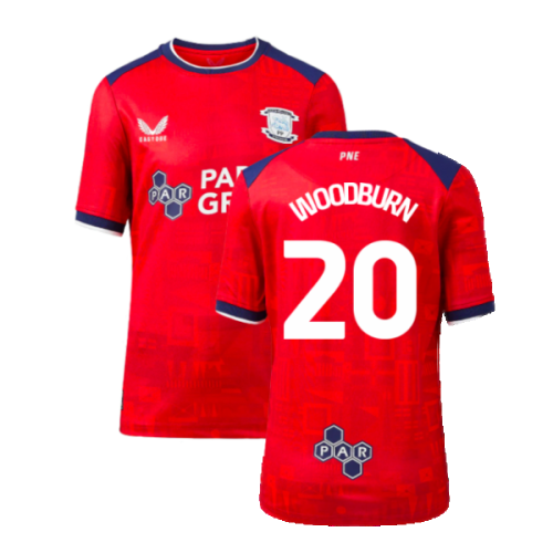 2023-2024 Preston North End Away Shirt (Kids) (Woodburn 20)