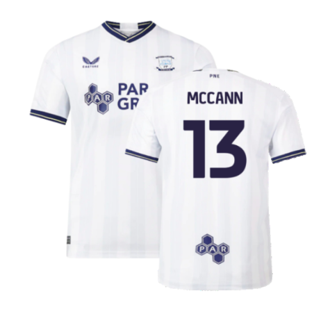 2023-2024 Preston North End Home Shirt (Kids) (McCann 13)