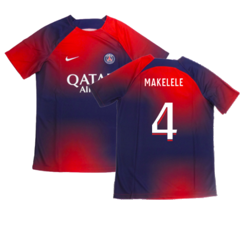 2023-2024 PSG Academy Pro Dri-FIT Pre-Match Shirt (Red) (Makelele 4)