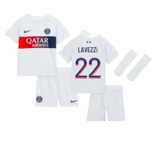 2023-2024 PSG Away Baby Kit (Lavezzi 22)