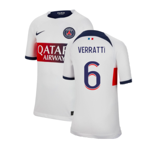 2023-2024 PSG Away Shirt (Kids) (Verratti 6)