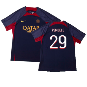 2023-2024 PSG Dri-Fit Strike Training Shirt (Navy) (Pembele 29)