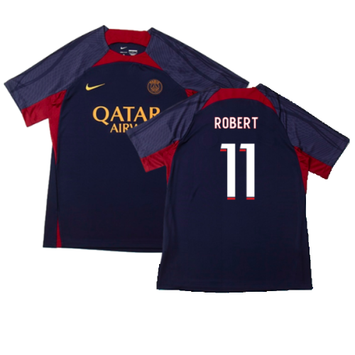 2023-2024 PSG Dri-Fit Strike Training Shirt (Navy) (Robert 11)