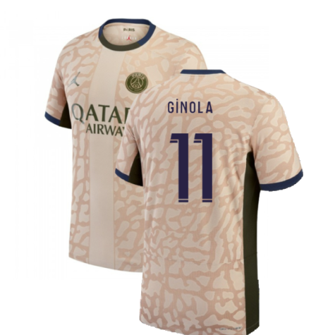 2023-2024 PSG Fourth Vapor Football Shirt (Ginola 11)