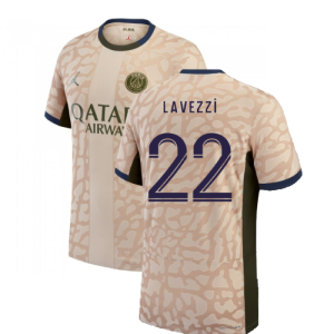 2023-2024 PSG Fourth Vapor Football Shirt (Lavezzi 22)