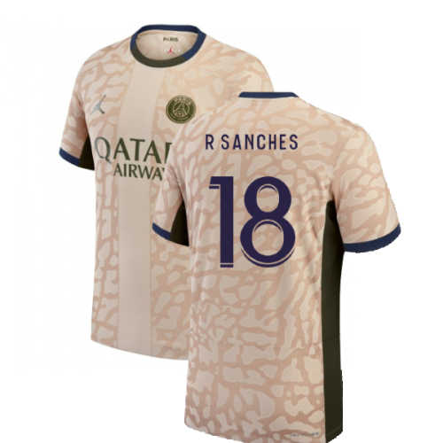 2023-2024 PSG Fourth Vapor Football Shirt (R Sanches 18)