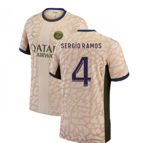 2023-2024 PSG Fourth Vapor Football Shirt (Sergio Ramos 4)