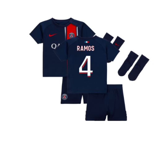 2023-2024 PSG Home Infants Baby Kit (Sergio Ramos 4)