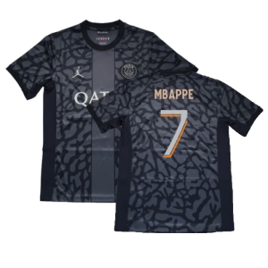 2023-2024 PSG Paris Saint Germain Third Shirt (Mbappe 7)