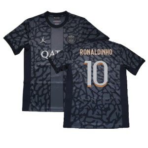 2023-2024 PSG Paris Saint Germain Third Shirt (Ronaldinho 10) 2023-2024 PSG Paris Saint Germain Third Shirt (Ronaldinho 10)