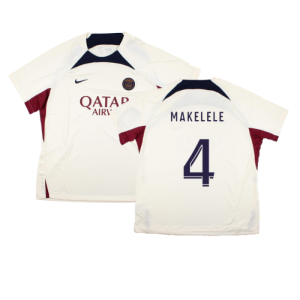 2023-2024 PSG Strike Dri-Fit Training Shirt (Cream) (Makelele 4)