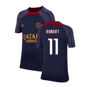 2023-2024 PSG Strike Dri-Fit Training Shirt (Navy) - Kids (Robert 11)