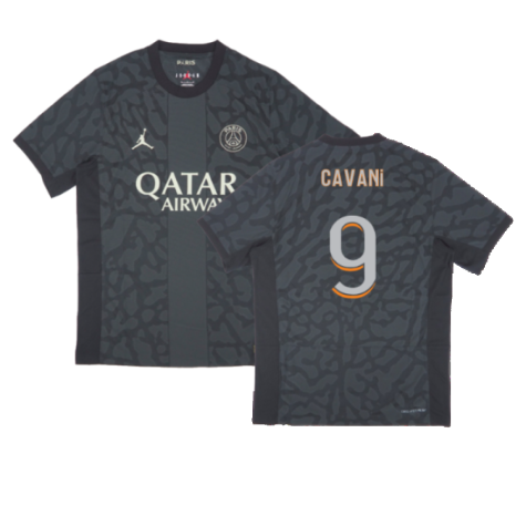 2023-2024 PSG Third Authentic Players Shirt (Cavani 9)