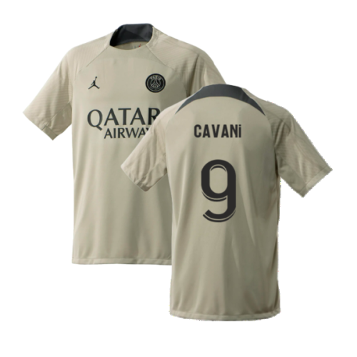 2023-2024 PSG Training Shirt (Stone) (Cavani 9)