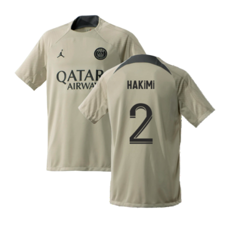 2023-2024 PSG Training Shirt (Stone) (Hakimi 2)