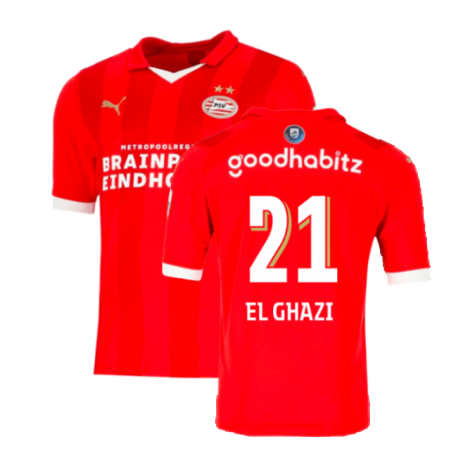 2023-2024 PSV Eindhoven Home Shirt (El Ghazi 21)