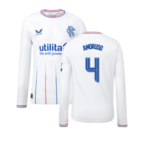 2023-2024 Rangers Away Long Sleeve Shirt (Kids) (Amoruso 4)