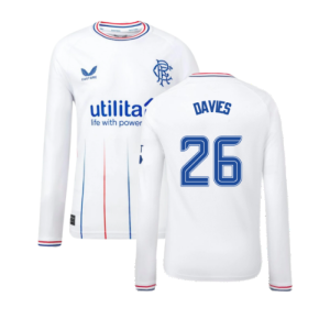 2023-2024 Rangers Away Long Sleeve Shirt (Kids) (Davies 26)