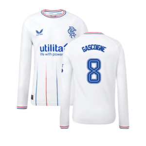 2023-2024 Rangers Away Long Sleeve Shirt (Kids) (Gascoigne 8)