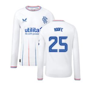 2023-2024 Rangers Away Long Sleeve Shirt (Kids) (Roofe 25)