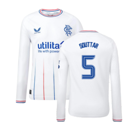 2023-2024 Rangers Away Long Sleeve Shirt (Kids) (Souttar 5)