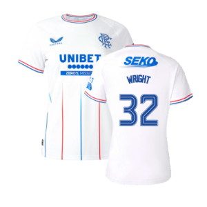 2023-2024 Rangers Away Shirt (Ladies) (Wright 32) 2023-2024 Rangers Away Shirt (Ladies) (Wright 32)