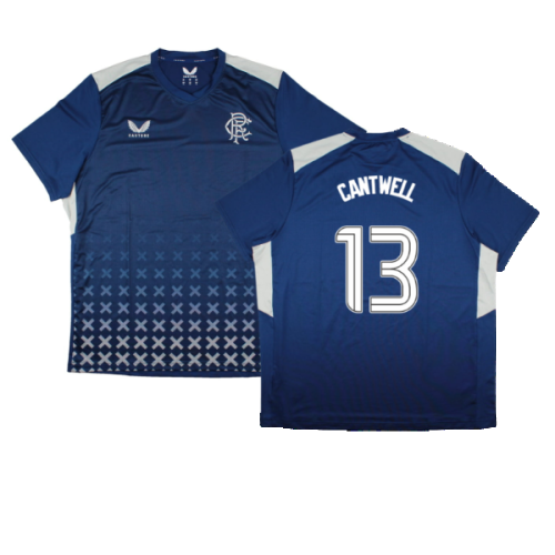 2023-2024 Rangers Coaches Match Day Tee (Blue) (Cantwell 13)