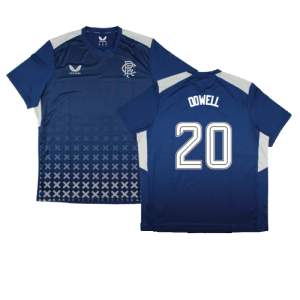 2023-2024 Rangers Coaches Match Day Tee (Blue) (Dowell 20) 2023-2024 Rangers Coaches Match Day Tee (Blue) (Dowell 20)
