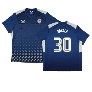 2023-2024 Rangers Coaches Match Day Tee (Blue) (Sakala 30)