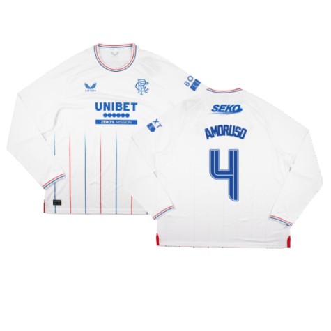 2023-2024 Rangers Long Sleeve Away Shirt (Amoruso 4)