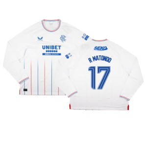 2023-2024 Rangers Long Sleeve Away Shirt (R Matondo 17)